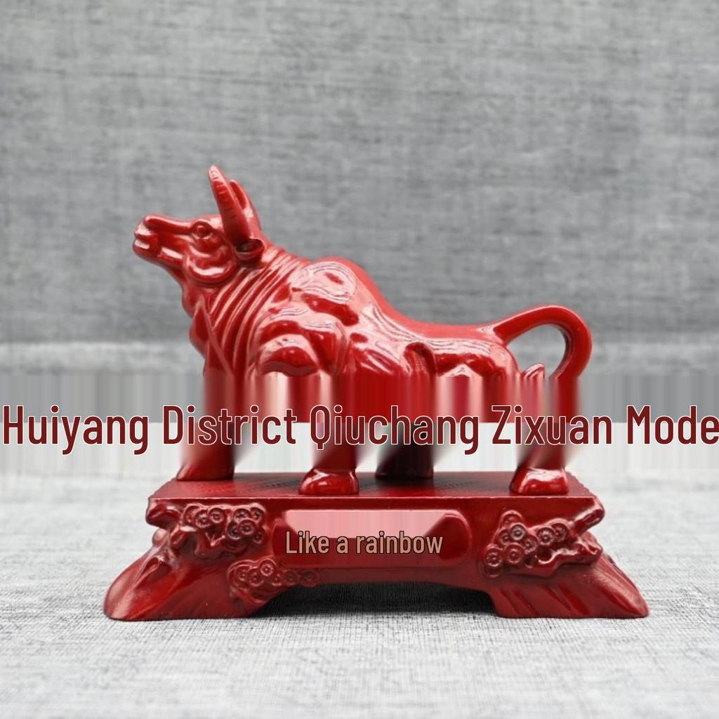 Large Golden Bull Ornament - Wall Street Zodiac Bull for Office & Living Room