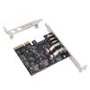 PCIe USB 3.2 Gen 2 Expansion Card 10Gbps 5 Ports USB Hub PCI Express 3.0 X4 Adapter for Desktop SSD Box Workstation