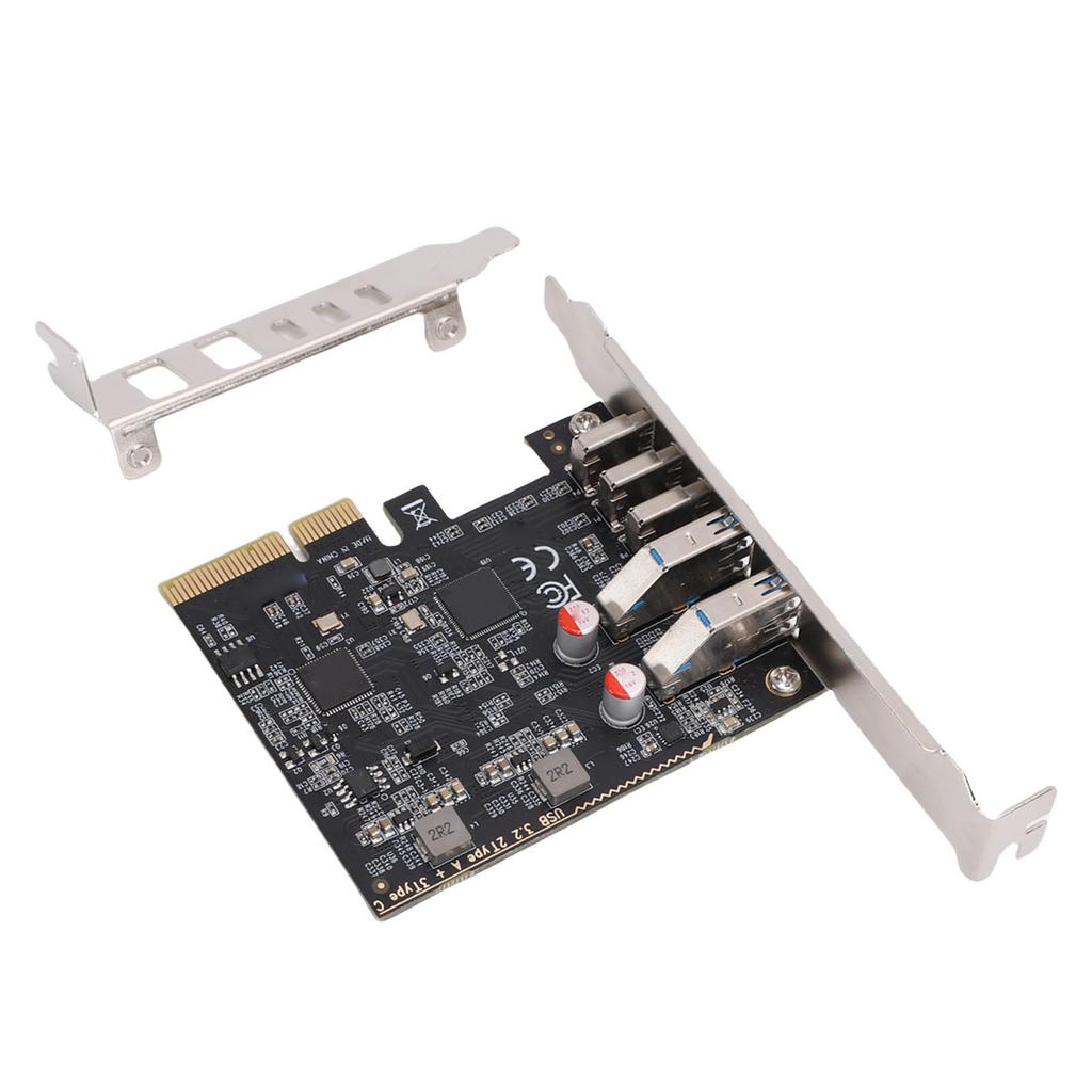 PCIe USB 3.2 Gen 2 Expansion Card 10Gbps 5 Ports USB Hub PCI Express 3.0 X4 Adapter for Desktop SSD Box Workstation