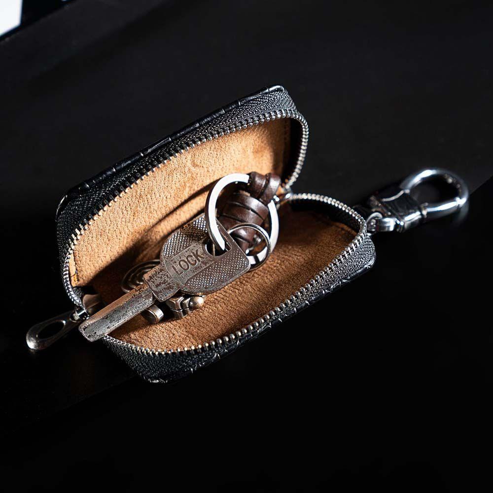 Pattern PU Leather With Keyring Car Key Wallets Car Key Case Zipper Key Case Bag Key Bag Case