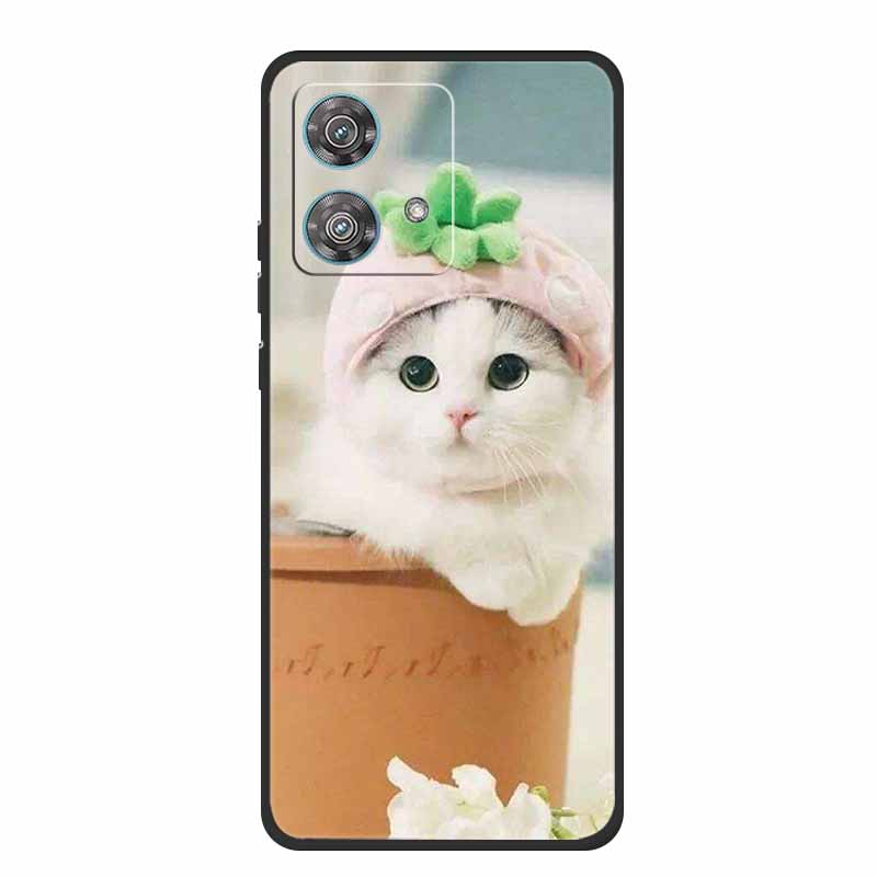 For Motorola Edge 40 Neo Case Animals TPU Soft Silicone Phone Cover for Moto Edge 40 Neo 5G Edge40 Neo Shockproof Wolf Fundas