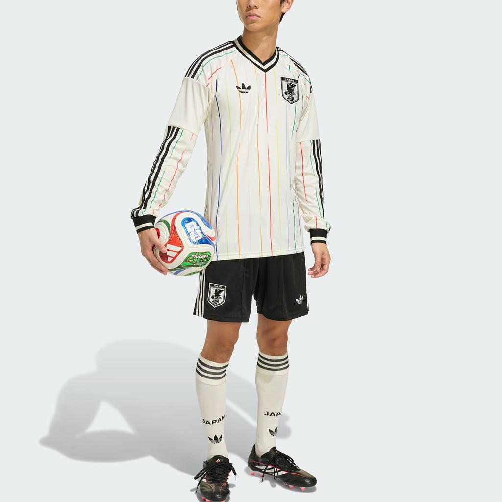 Adidas Originals Japan Climacool 26 National Team World Cup Away Fan Version Slim Fit V-Neck Quick-Dry Long Sleeve Football Shirt Men tops JZ9697