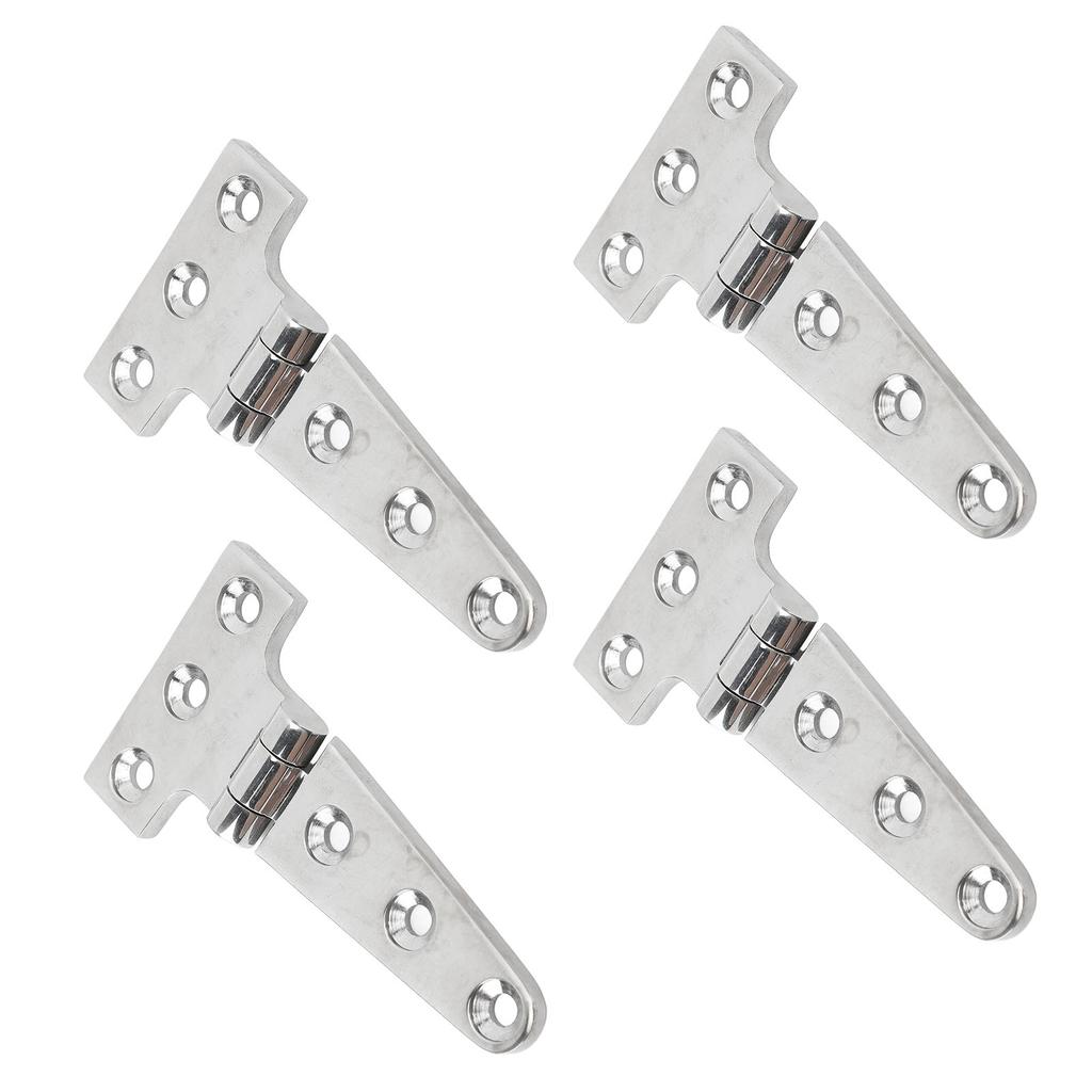 4pcs Heavy Duty Marine Grade T Hinge 316 Stainless Steel Universal Fit Boat Door Hatch T Hinge for Yachts