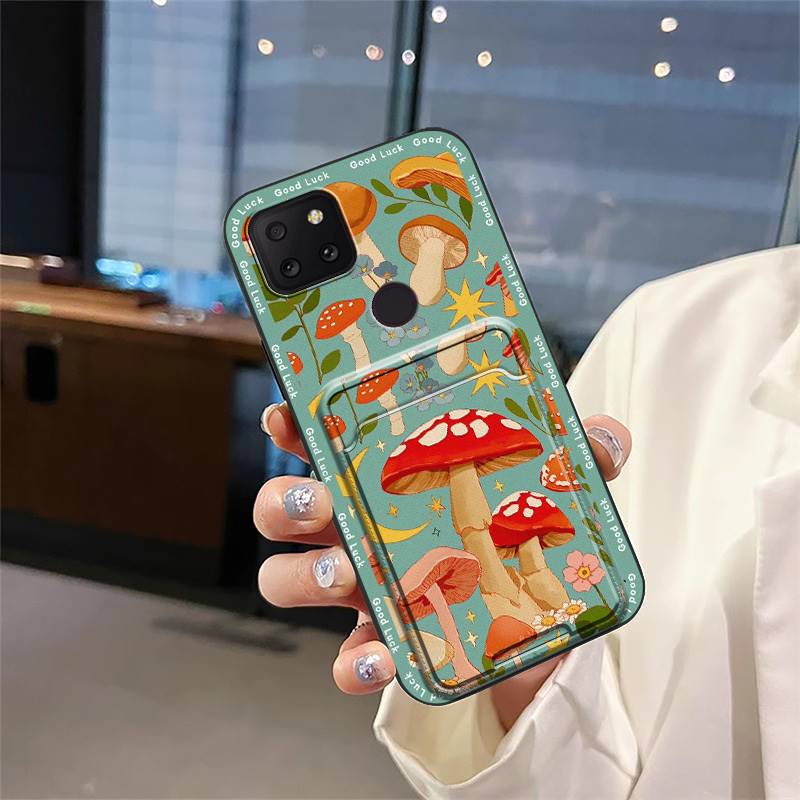 TPU Silicone Phone Case For TCL T-Mobile Revvl 5G Card slot Durable Shockproof Fashion Design Cute Cartoon Anti-knock