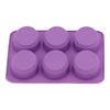 Flexible Silicone Silicone Soap Mold 6-Cavity Design Soap Mold Shell Cake Mold Set  DIY Baking