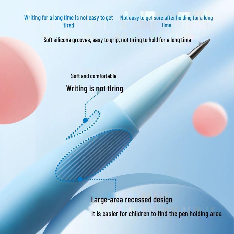 Creion mecanic Dolphin 2.0: Mina Incasabilă, Ascuțitoare Încorporată, Corectare Automată a Prizei, Corp Gros