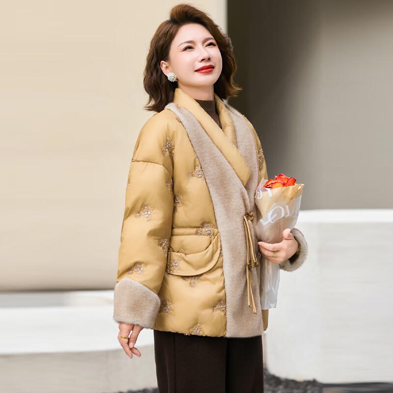 AIXUANMI Women's New Chinese Style Thickened Winter Down Jacket