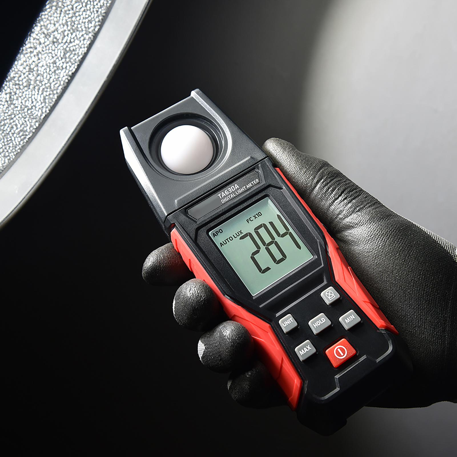 

TASI Digital Light Meter Illuminance Lux Meter with Record Function LCD Display 0 200,000 Measurement Range Flexible