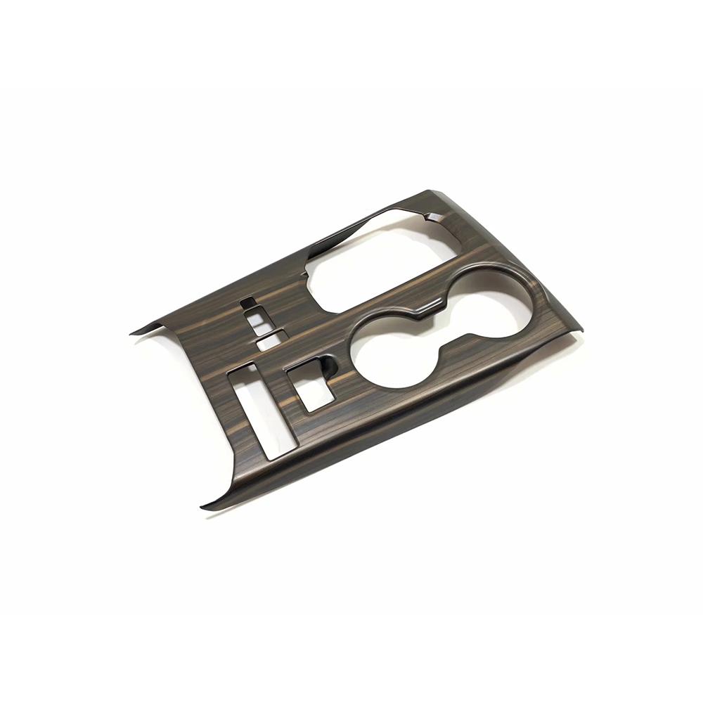 Holzmaserung 2022 Innenausstattung für Toyota Highlander Auto Gangschaltung Panel Wasserbecherhalter Dekor Aufkleber Abdeckung