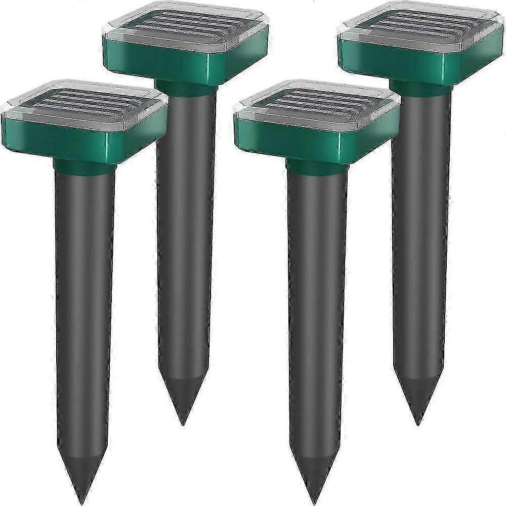 Solar-Powered Ultrasonic Animal Repellent - 4 Pack for Garden, Yard, and Tree Protection