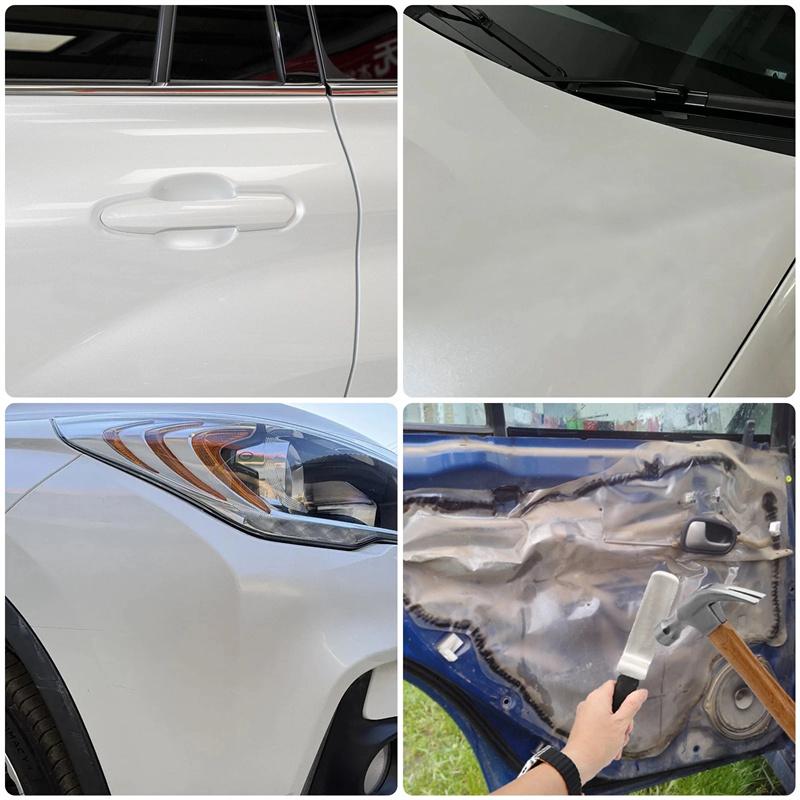 Car Dent Repair Tool Stainless Steel Z-Type Rubber Handle Leveling Flapping Pad Body Dent Removal Tool