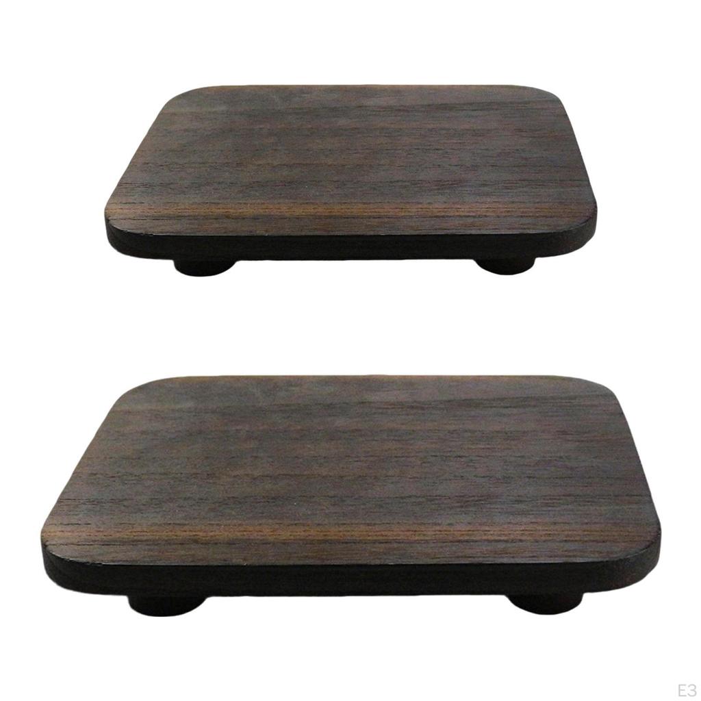 Wood Pedestal Soap Riser Tray Counter Candle,Plant Holder,Bathroom Stand,for Plant Vases