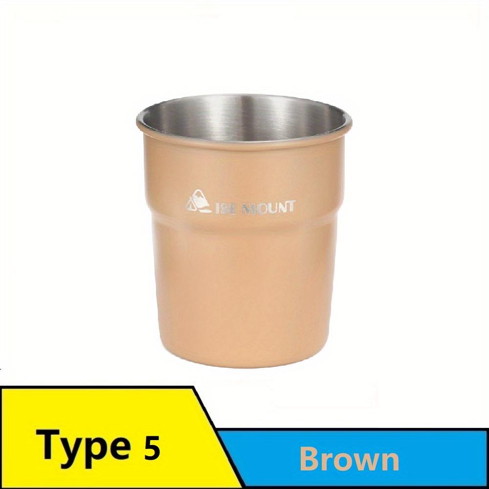 10.14oz Stainless Steel Stackable Camping Cup with Large Capacity and Portable Design