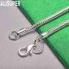 925 Sterling Silver 3mm Simple Braided Bracelet - Beautiful Gift Jewelry