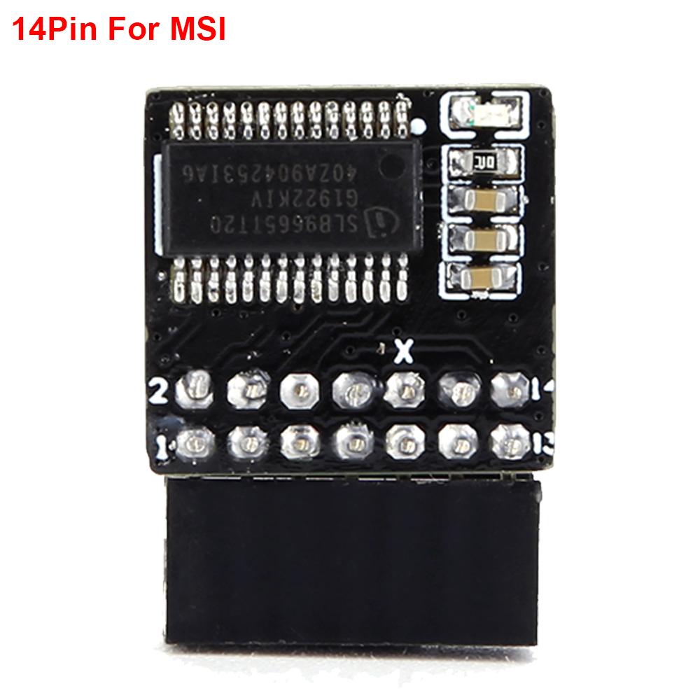 10-1PCS TPM 2.0 Encryption Security Module Board 4GB For ASUS ASRock MSI ASRock GIGABYTE LPC 14/18/20 Pin Motherboards Card