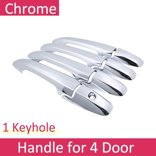 For Honda Civic 8 2006 2007 2008 2009 2010 2011 Luxurious Chrome Door Handle Cover Trim Catch Car Stickers Accessories Garnish