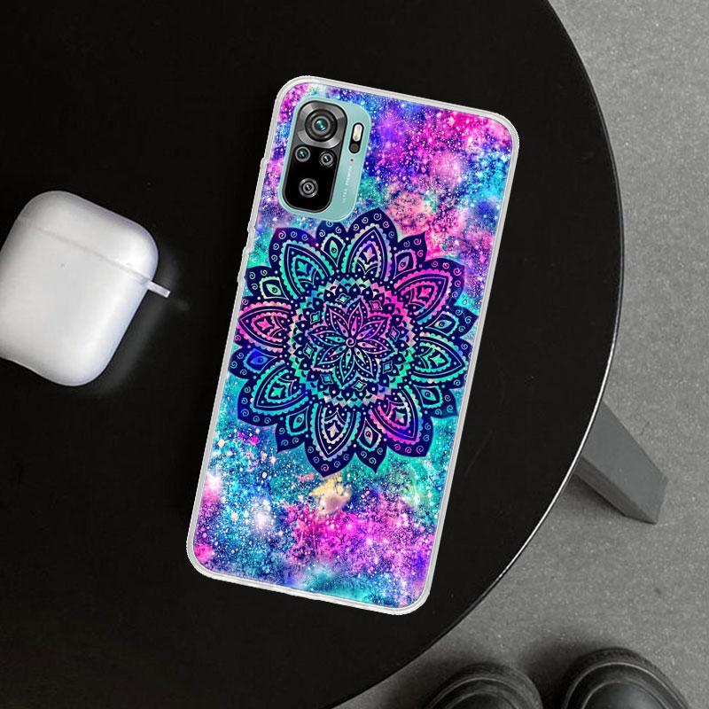 Mandala Sonnenblume Mandala Handyhülle Cover für Xiaomi Redmi Note 15 14 13 12 11 Pro Plus 14S 12S 11S 11T 11E 10S 10 Individuell F