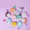 Handheld Game Console Keychain Light Up PopGame Toy Sensory Fidgets Toy Push Bubble Keyring with LED Kids Stress Toy