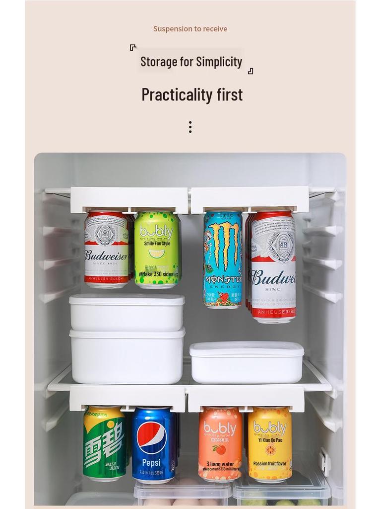 Kreativ Hängande Förvaring och Dryckesorganisatör för Kylskåp