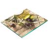 Decorative Glass Kitchen Chopping Board with Graphics Olive Wood 60x52 Cm