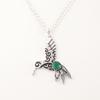 Green Onyx Gemstone 925 Sterling Silver Jewelry Pendant 1.8" For Birthday Gift CP-20-15