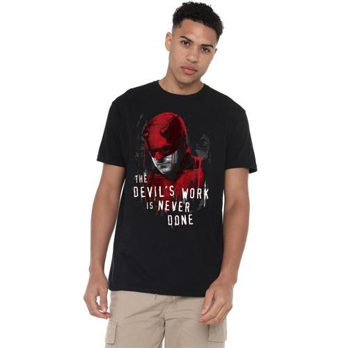 Daredevil Unisex Adult Born Again The DevilÂ´s Work Is Never Done T-Shirt