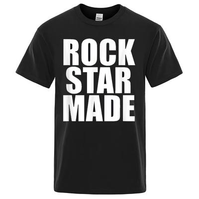 25-26 Rock Goth Fashion Men's Punk Trash Hip Hop Rap Vintage Alphabet Print Short T-Shirt Casual Oversized Y2K Cotton Streetwear