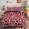 Bamboo Fiber Luxury Comforter Cover Gold Leopard Print Bedding Set Duvet Cover + Pillowcases 15 Colors Bed Spread Set Complete