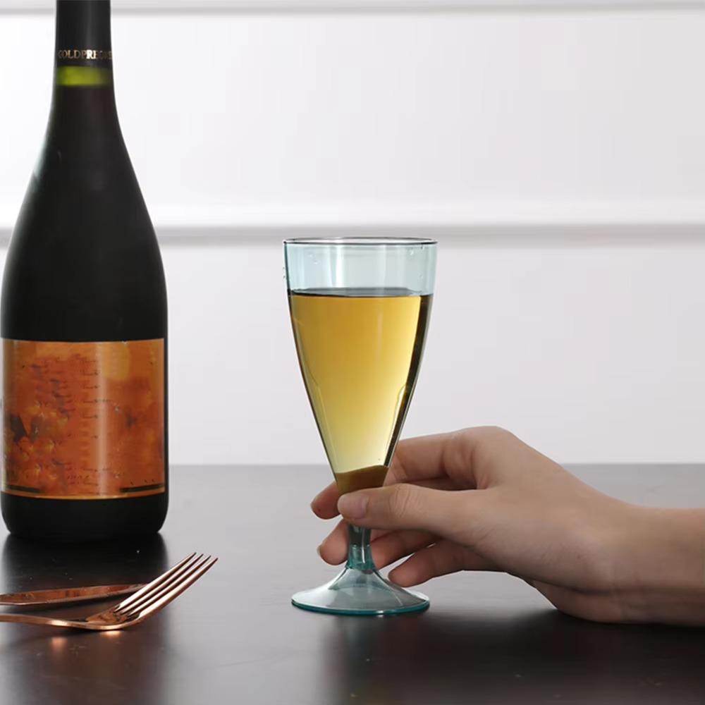 Plastic Wine Glasses Reusable Cocktail Cups Durable Champagne Glasses  Outdoor Use