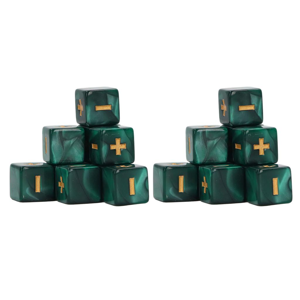 20Pcs 16mm Dice Set Math Operation Calculation Minus Sign Plus Toys for Kids Classroom Teaching