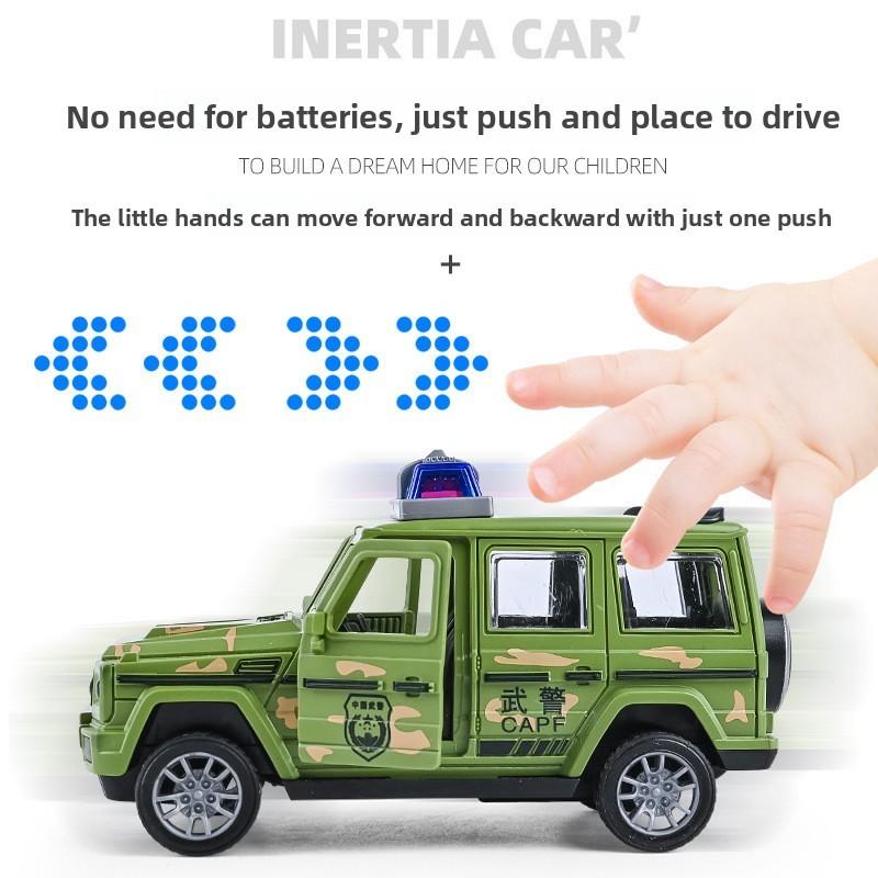 Fire And Special Police Off Road Vehicle Model Children Toy With Openable Door For Kids