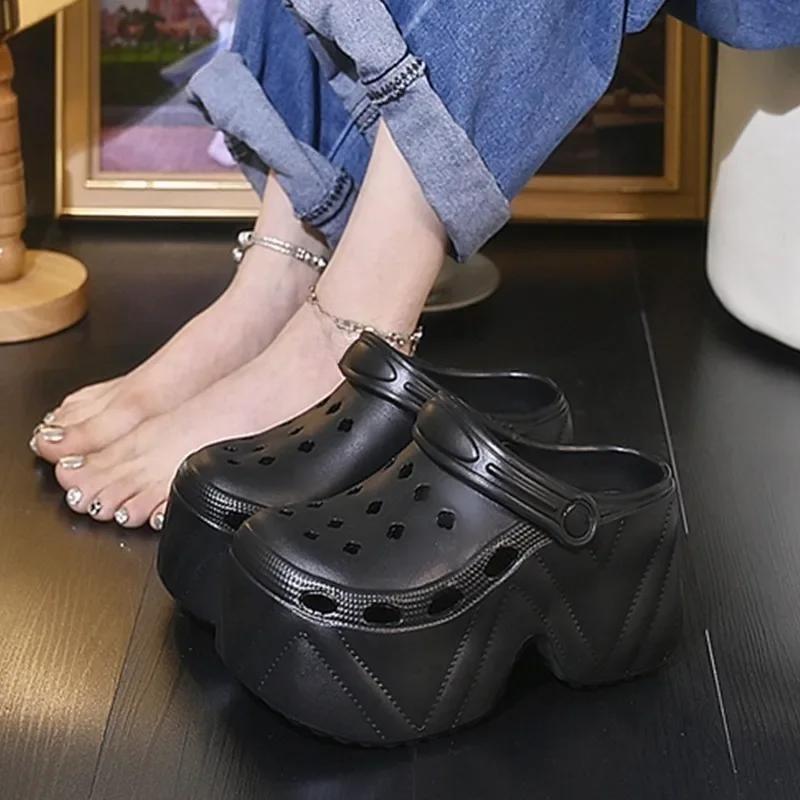 Women's Slippers 7CM High Platform Garden Fashion Clogs Shoes Women's Slippers Thick Bottom EVA Sandals Summer Girls Slippers
