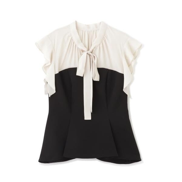 Jill by Jill Stuart Women's Docking Bustier Blouse, 125-3110022, Tweed Gray