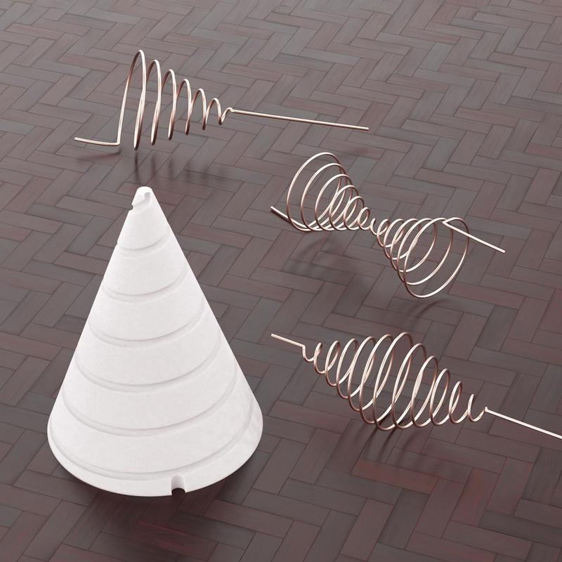 Fibonacci Coil Winding Jig For Electroculture Gardening, Electro Culture Copper Gardening Antenna Making Tool Copper Antenna Jig
