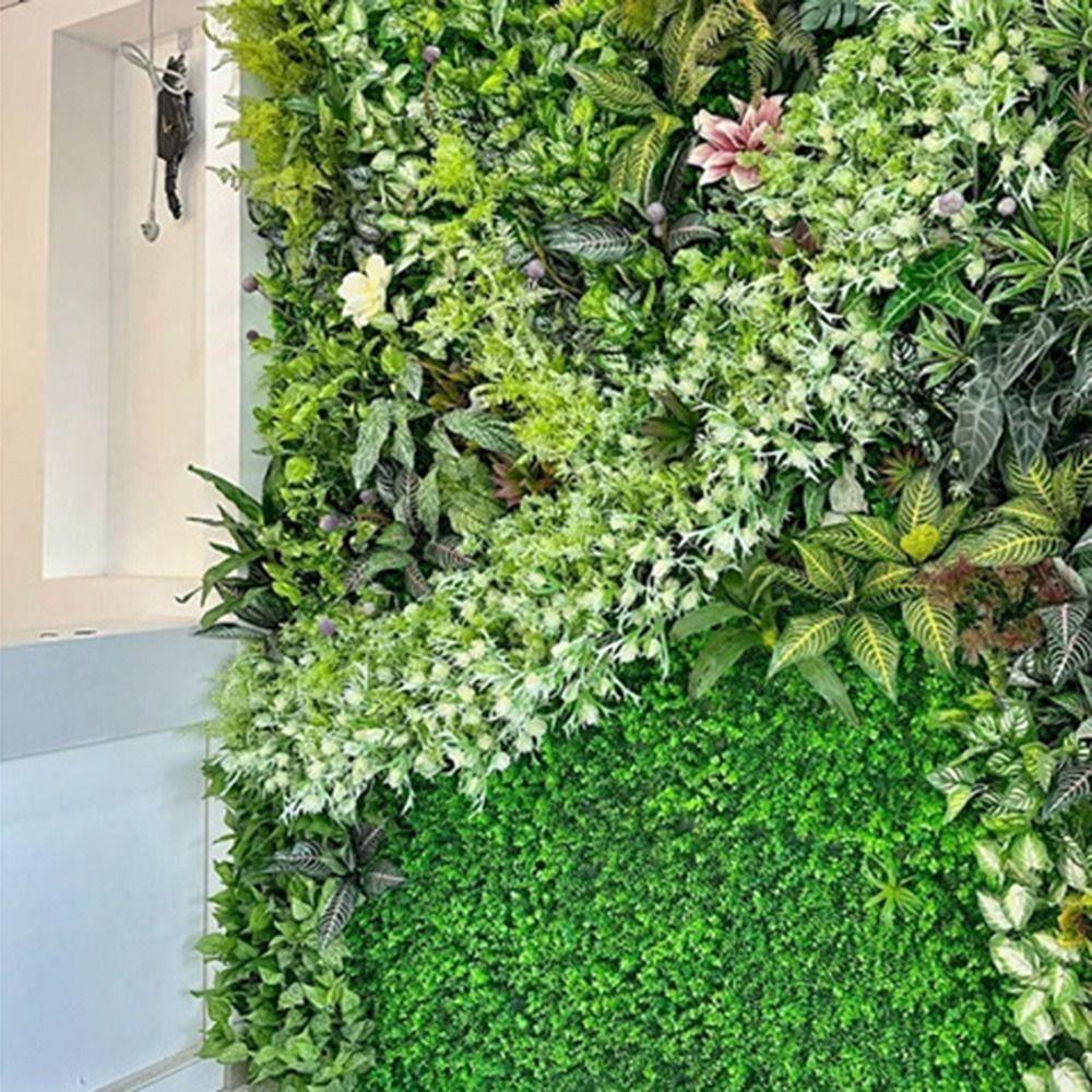 Flower Artificial Plant Wall Panel DIY Simulation Maple Plant Sheet  Wedding
