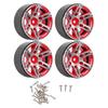 1.9 Inch Metal Wheel Hub for 1 10 SCX10 RC Crawler Durable Upgrade Parts DIY Crawler Car Accessories 12mm Hex Red