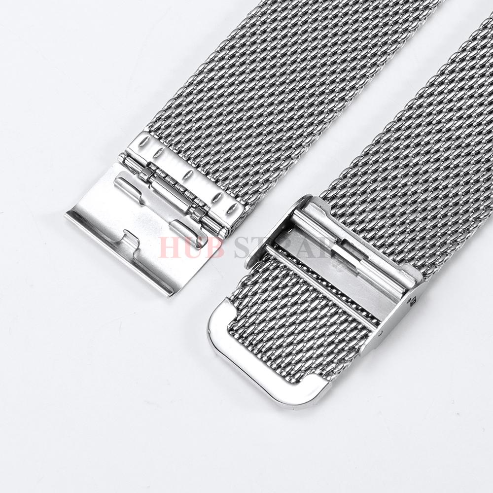 18mm 20mm 22mm Universal  0.8mm Milanese Watchband Quick Release Watch Band Mesh Stainless Steel Strap Wrist Belt Bracelet
