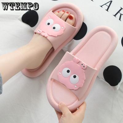 Slippers Summer Cute Couple Slippers Bathroom Home Cartoon Non-slip Soft Bottom Sandals