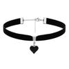 Gothic Jewelry Heartshaped Cross Pendant With Chain For Men Women