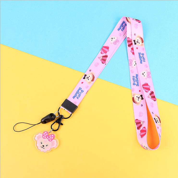 Creative Cartoon Phone Case Lanyard with Acrylic Pendant Keychain - Trendy Neck Hanging Accessory for Women