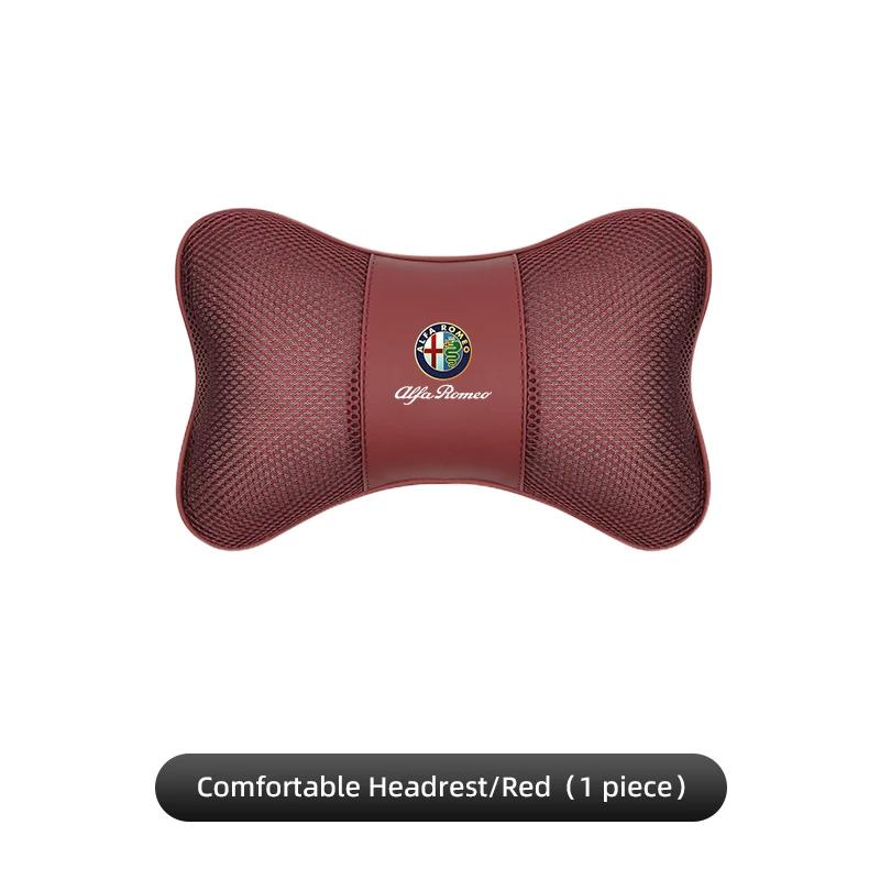 

For Alfa Romeo 2026 Hot Sticker High-end Ice Silk Car Seat Headrest Memory Foam Comfort Pillow Auto Interior For Alfa Romeo 4C 1