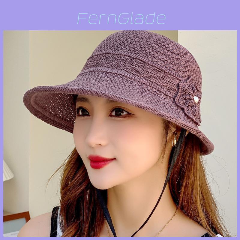 Summer Womens Woven Sun Hat With Wide Brim For Outdoor Travel Sun Protection