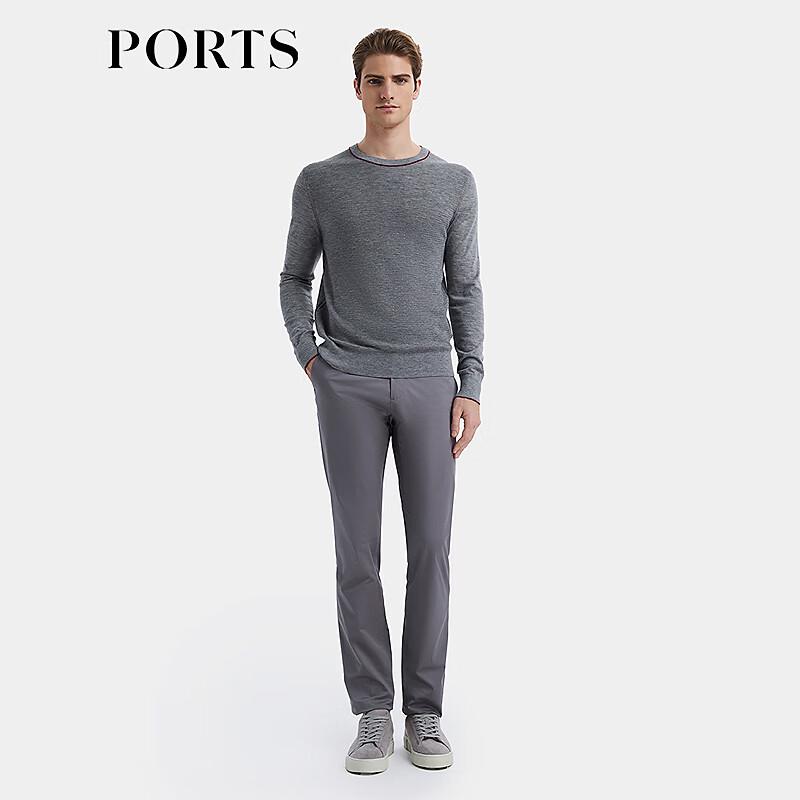 PORTS Men's Lightweight Cashmere Crew Neck Sweater
