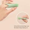 Finger Pet Toothbrush Silicone Finger Cover Dog Toothbrush Soft Bristles Safe Pet Dental Brush for Medium Large Dogs Cats Teeth Cleaning