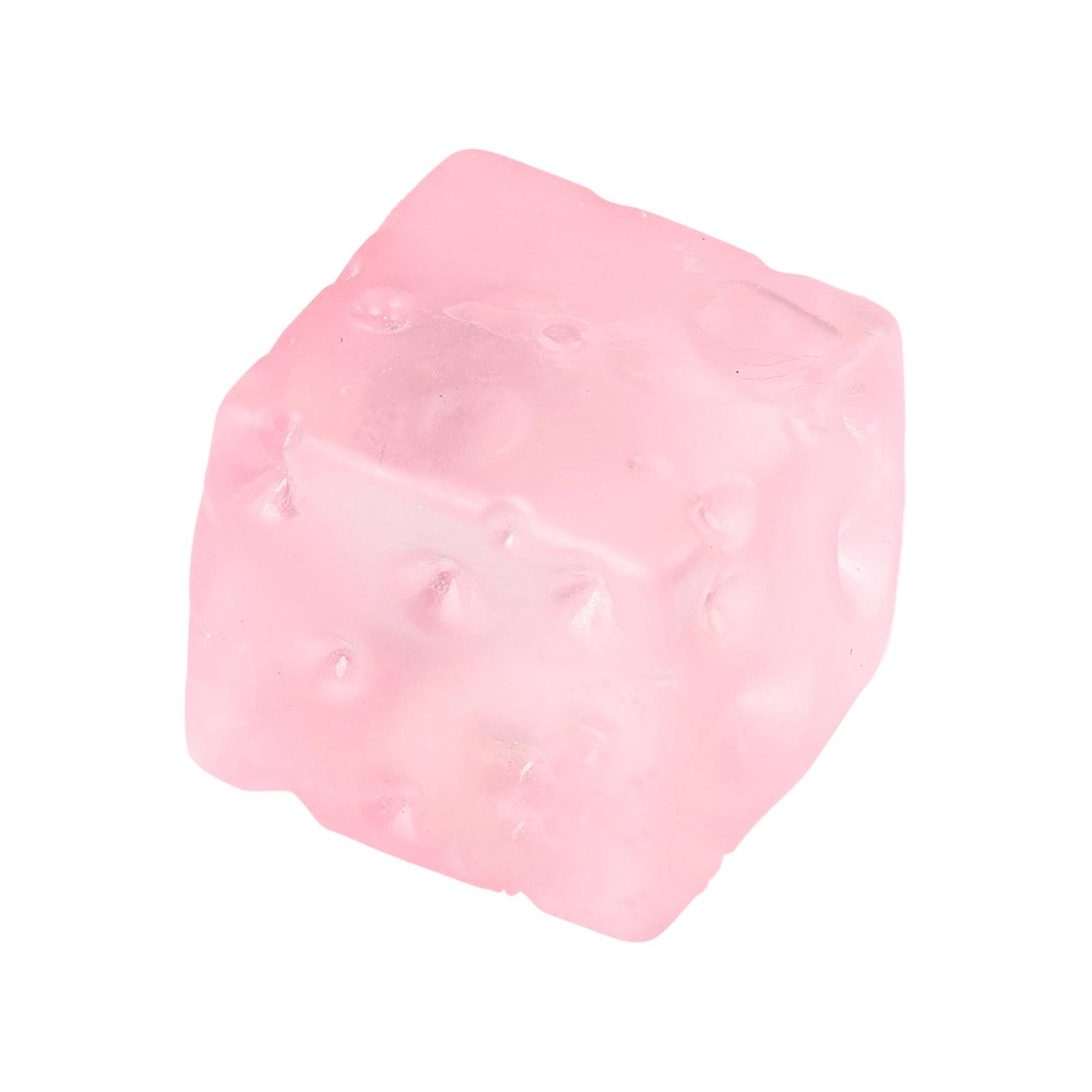 

Squeeze Stress Relief Toy Soft Flexible Transparent Cheese Cube Shape Sensory Fidget Toy 7cm 5 5cm Size for Hand Therapy and Relaxation One Size