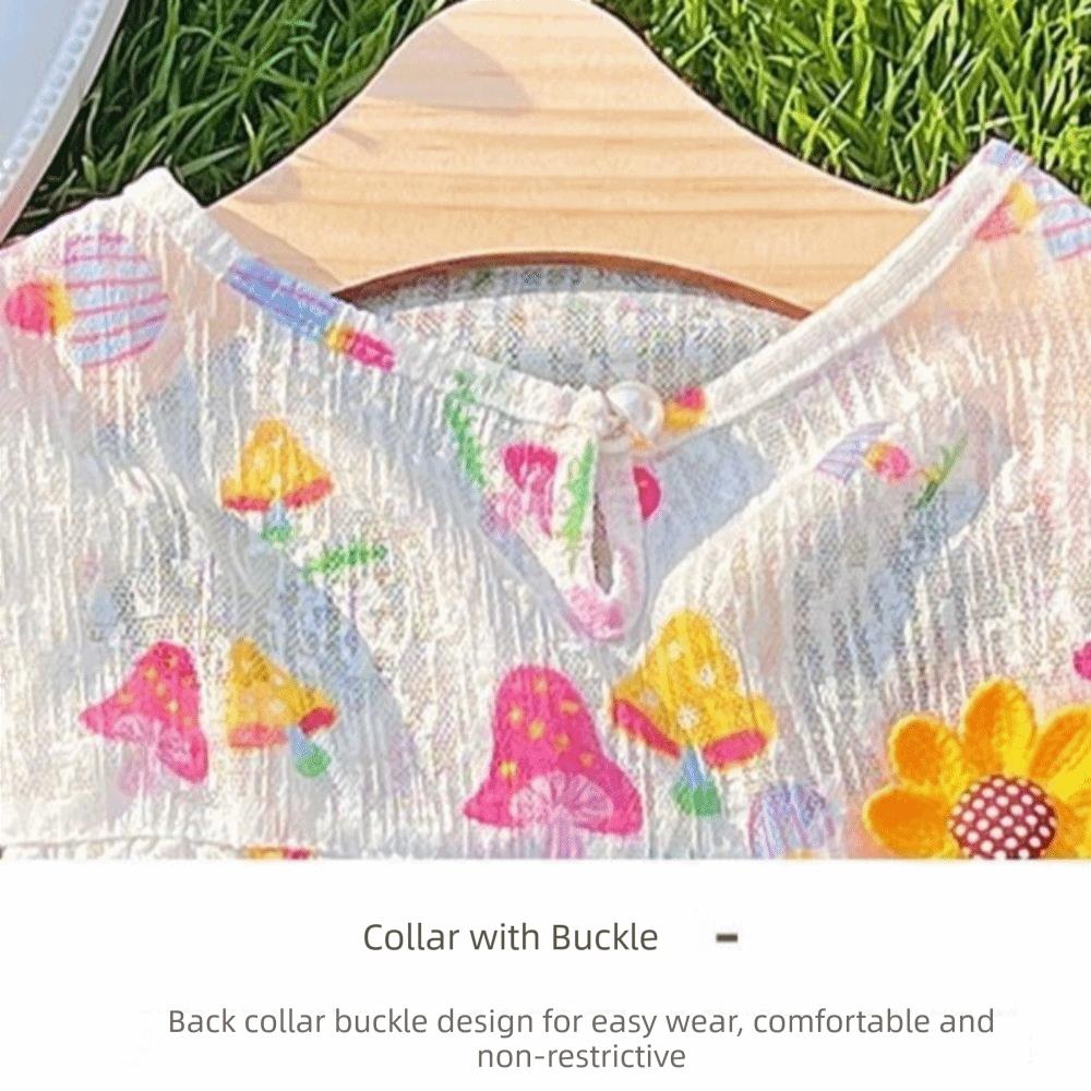 Flutter Sleeve Dog Love Printed Skirt Thin Breathable Pet Suspenders Vest  Party