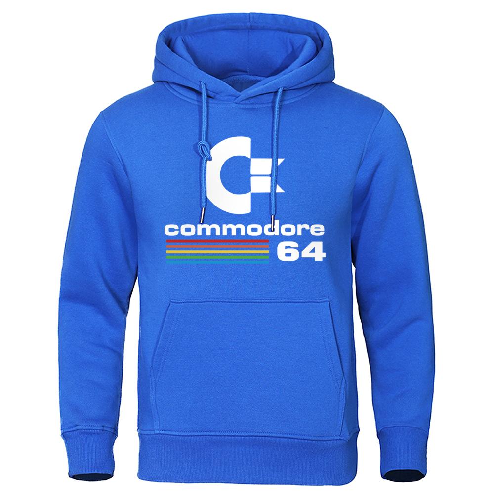 Bequemer Herren-Trainingsanzug Herbst-Winter-Kapuzenpullover Commodore 64 Coole Kleidung Langarm-Kapuzenpullover
