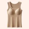 New Women's Slimming Warm Vest Underwear Fixed Cup Bra Top Base Layer Shirt Autumn Winter Outerwear Versatile Innerwear
