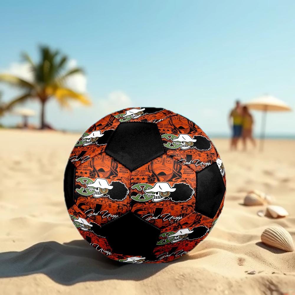 1pc Anime One Piece Football Soccer Ball Size 5 Indoor Soccer Ball Fashion Colorful  Backyard Game -Great For Sports Fans Gift HE54
