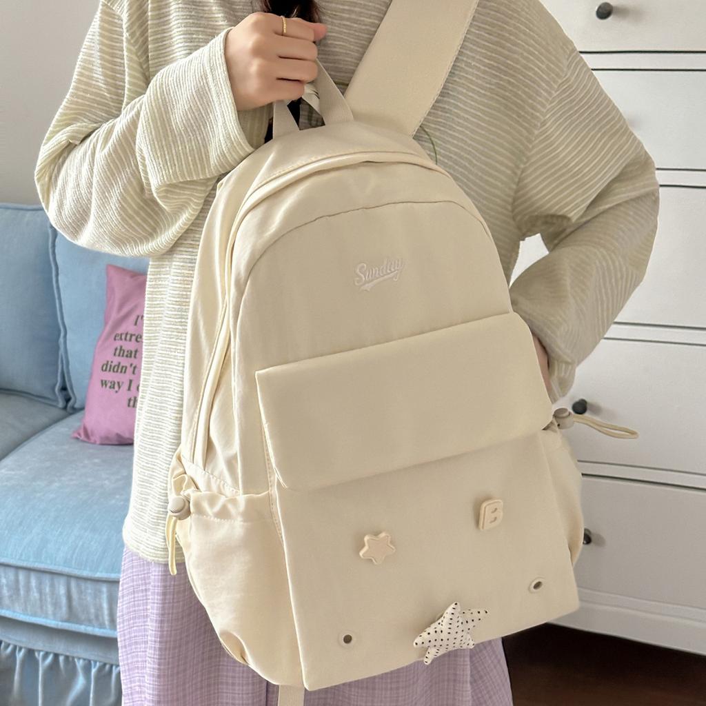 Schoolbag cute backpack lightweight large capacity Korean version fashion leisure student schoolbag women travel high value small backpack